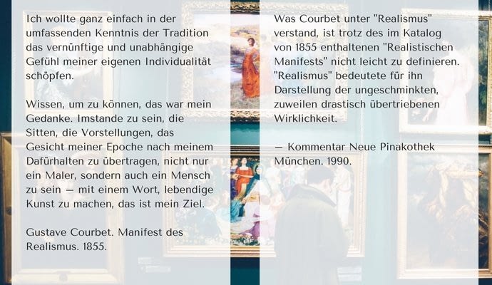 Courbet Zitat | Münchner Bildergespräch